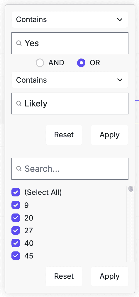Double Filter Example