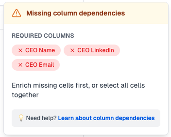 All dependencies missing