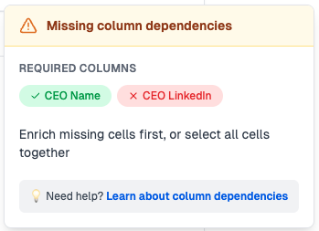 Partial dependencies fulfilled
