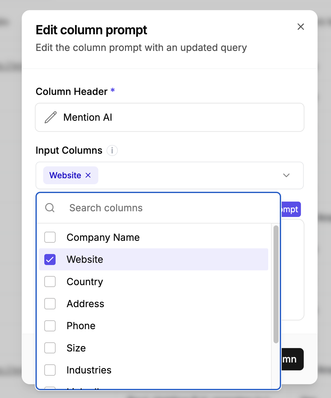 Selecting dependencies